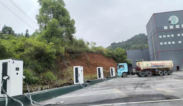 蓮花縣坊樓富樹新能源重卡320kw充電站項目